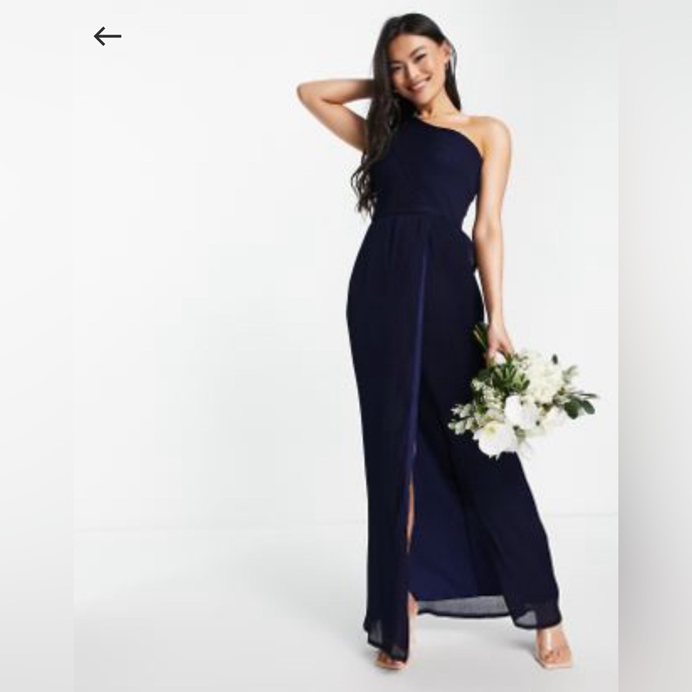 Drape One-Shoulder Maxi Dress